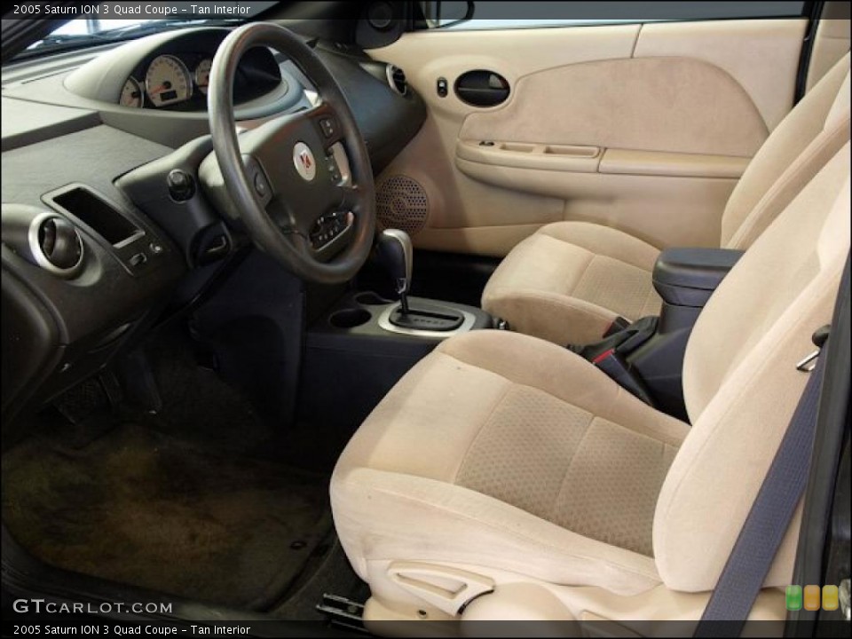Tan Interior Photo for the 2005 Saturn ION 3 Quad Coupe #48755284