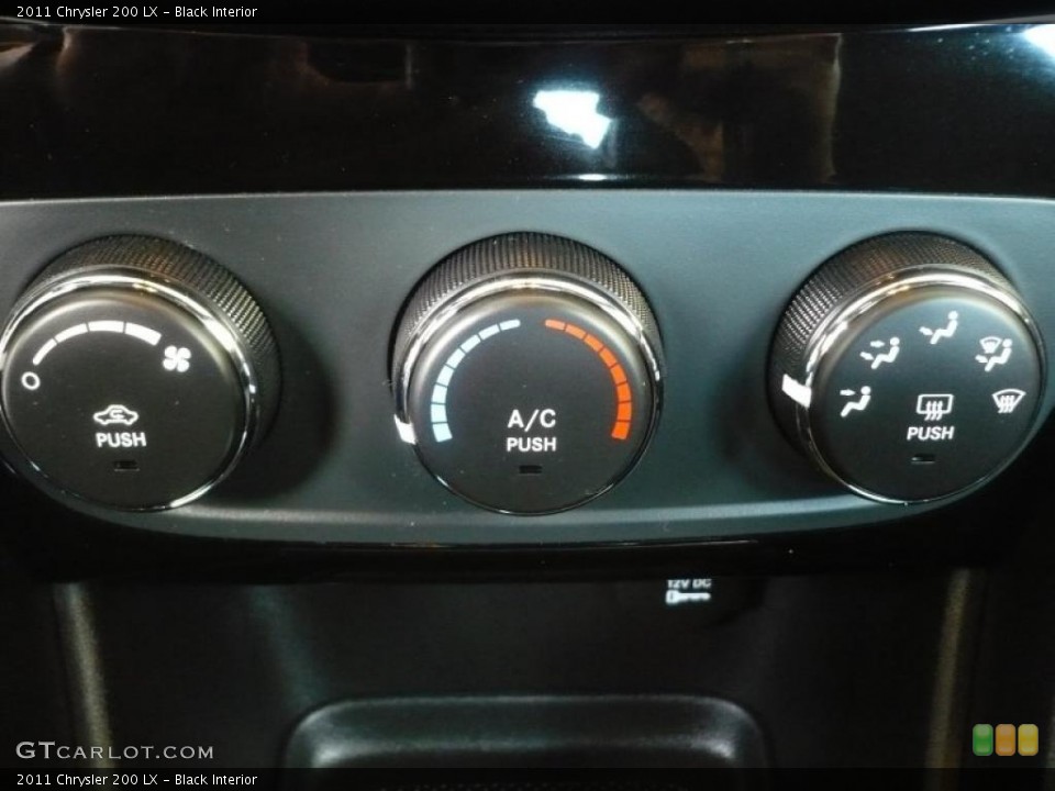 Black Interior Controls for the 2011 Chrysler 200 LX #48763579