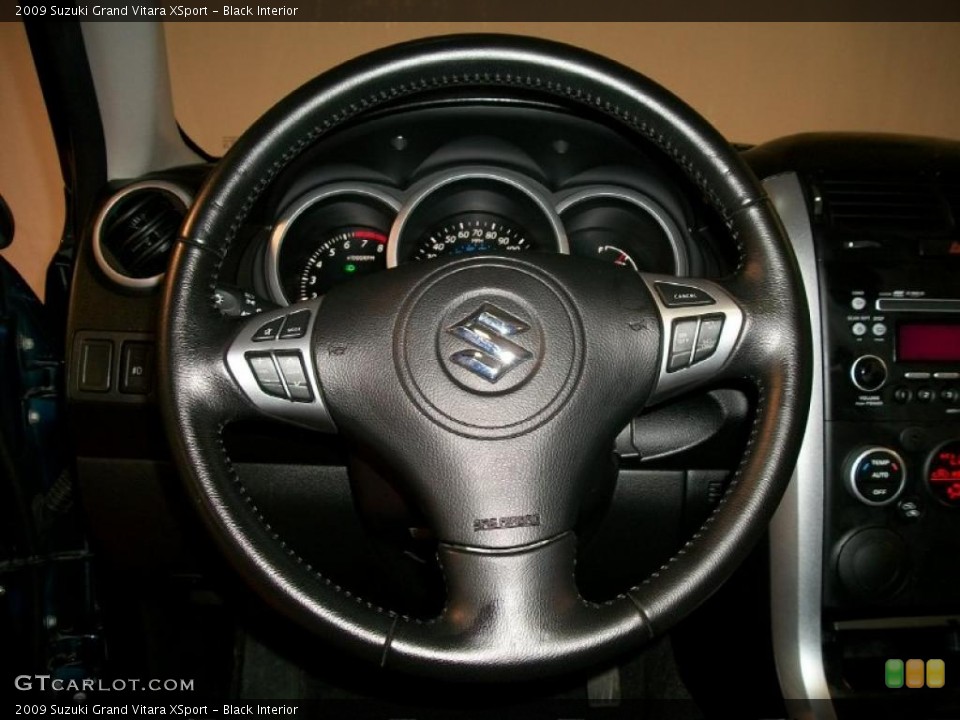 Black Interior Steering Wheel for the 2009 Suzuki Grand Vitara XSport #48766372