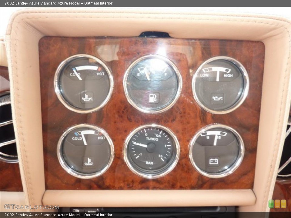 Oatmeal Interior Gauges for the 2002 Bentley Azure  #48771189