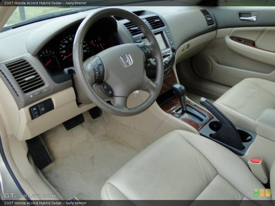 Ivory Interior Photo for the 2007 Honda Accord Hybrid Sedan #48771486