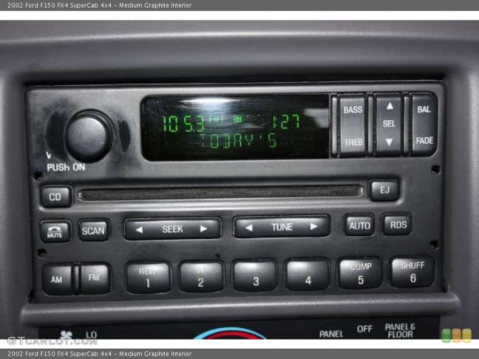 Medium Graphite Interior Controls for the 2002 Ford F150 FX4 SuperCab 4x4 #48774894