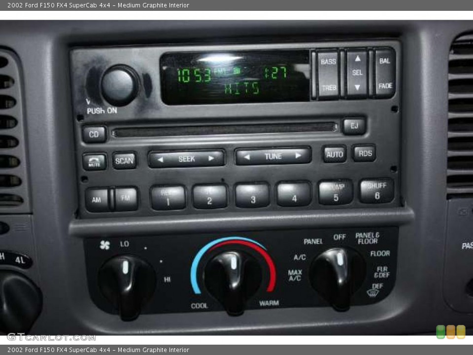 Medium Graphite Interior Controls for the 2002 Ford F150 FX4 SuperCab 4x4 #48774924