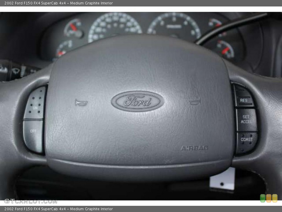 Medium Graphite Interior Controls for the 2002 Ford F150 FX4 SuperCab 4x4 #48774939