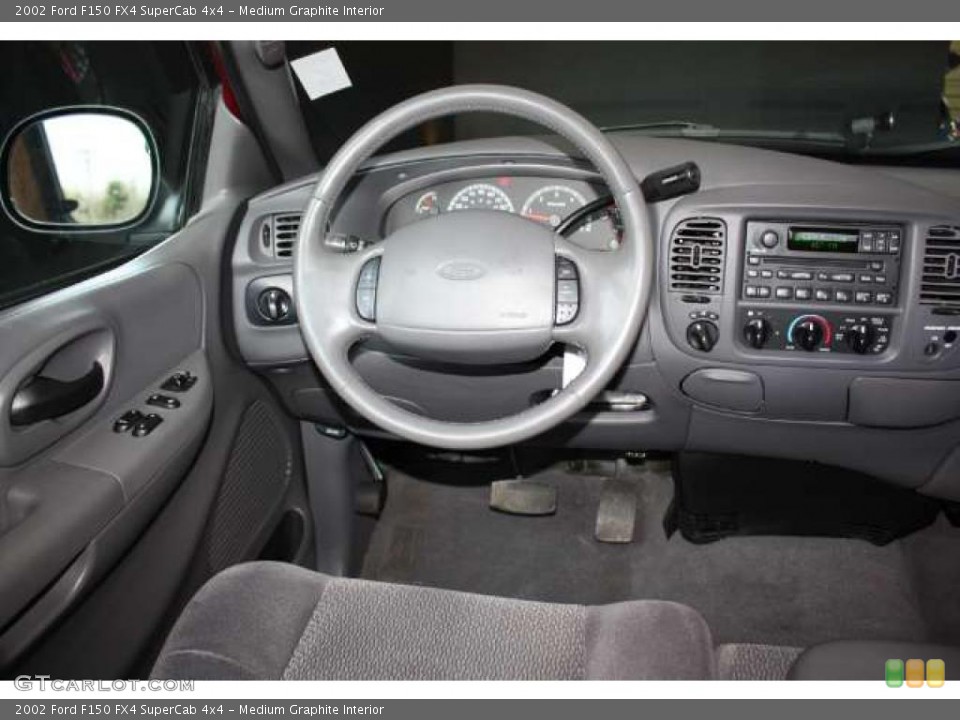 Medium Graphite Interior Dashboard for the 2002 Ford F150 FX4 SuperCab 4x4 #48774999