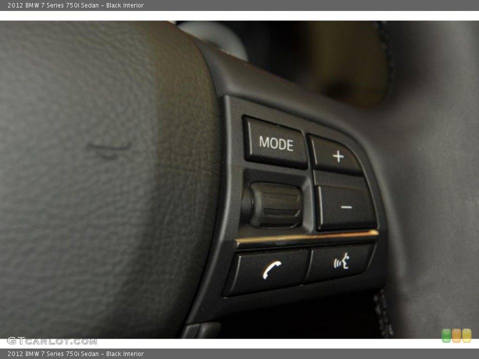 Black Interior Controls for the 2012 BMW 7 Series 750i Sedan #48775623