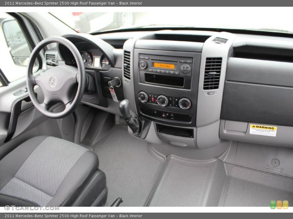 Black Interior Photo for the 2011 Mercedes-Benz Sprinter 2500 High Roof Passenger Van #48776283