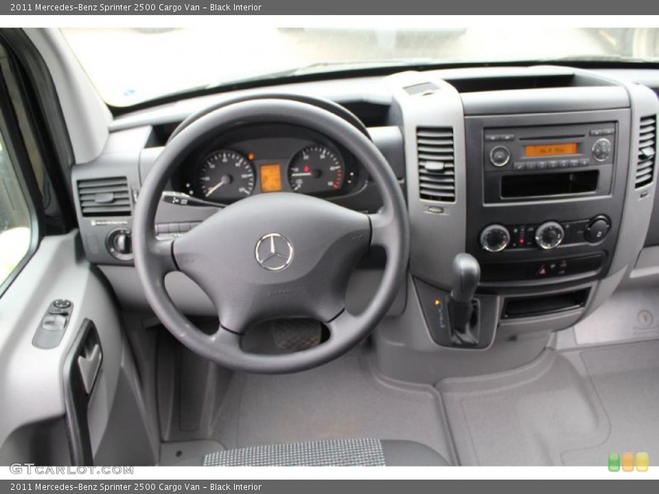 Black Interior Dashboard for the 2011 Mercedes-Benz Sprinter 2500 Cargo Van #48776469