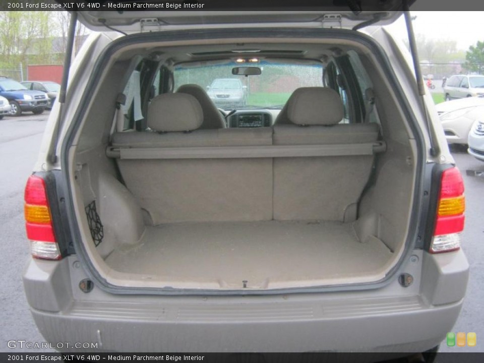 Medium Parchment Beige Interior Trunk for the 2001 Ford Escape XLT V6 4WD #48777048