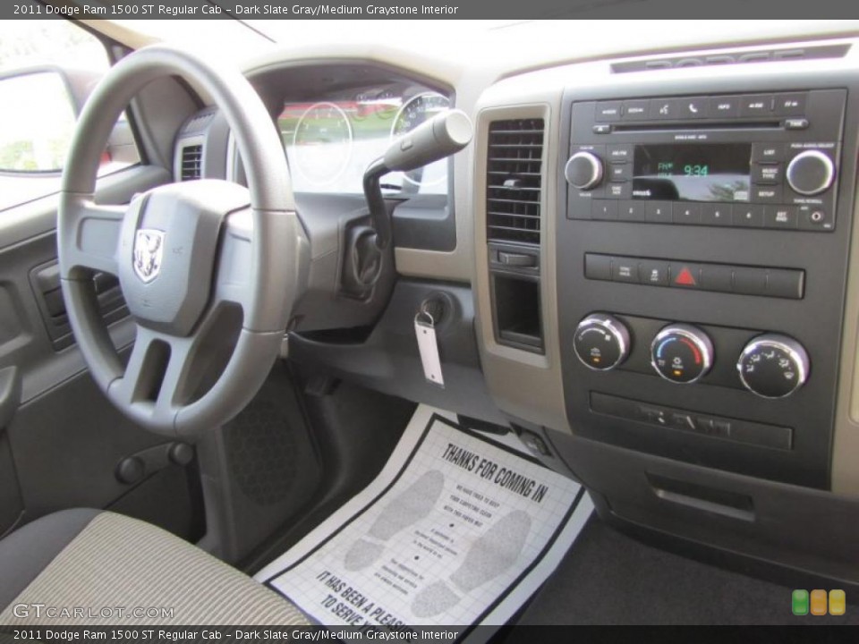 Dark Slate Gray/Medium Graystone Interior Dashboard for the 2011 Dodge Ram 1500 ST Regular Cab #48777540