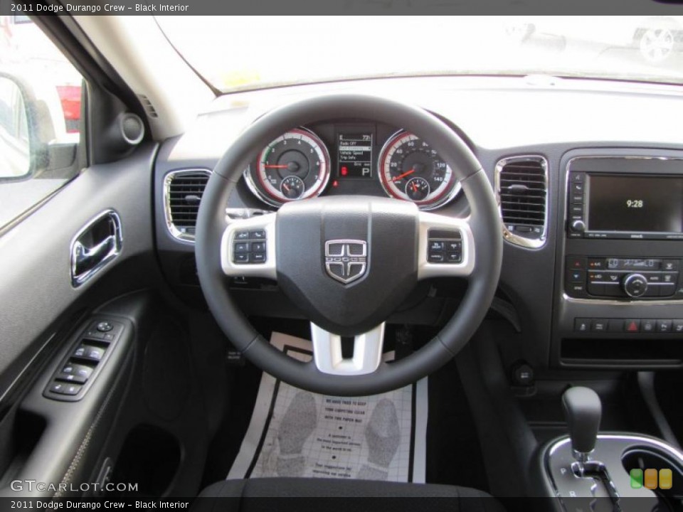 Black Interior Steering Wheel for the 2011 Dodge Durango Crew #48778818