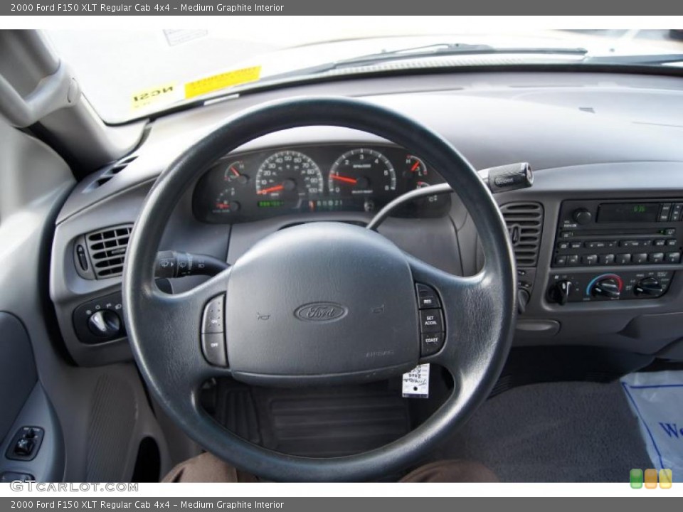 Medium Graphite Interior Steering Wheel for the 2000 Ford F150 XLT Regular Cab 4x4 #48780544