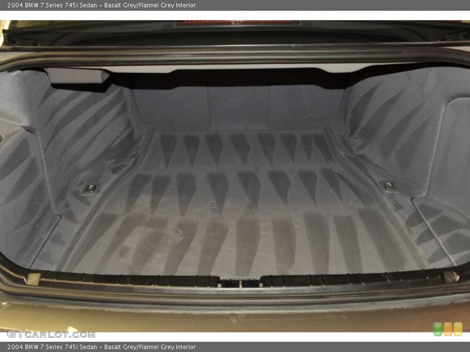 Basalt Grey/Flannel Grey Interior Trunk for the 2004 BMW 7 Series 745i Sedan #48782164