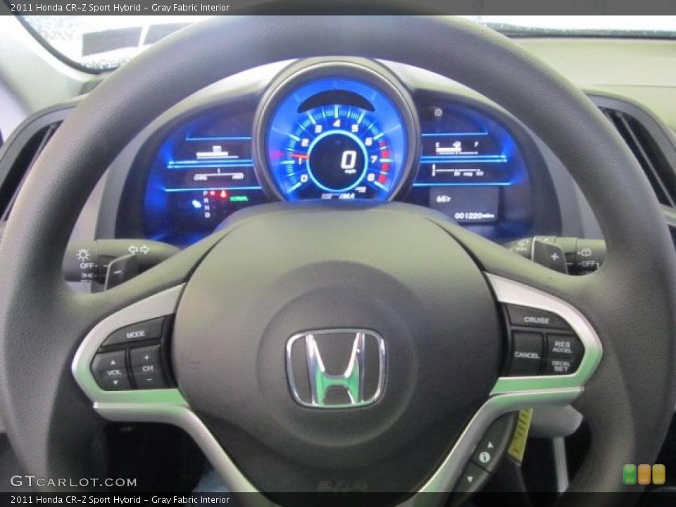 Gray Fabric Interior Steering Wheel for the 2011 Honda CR-Z Sport Hybrid #48782416