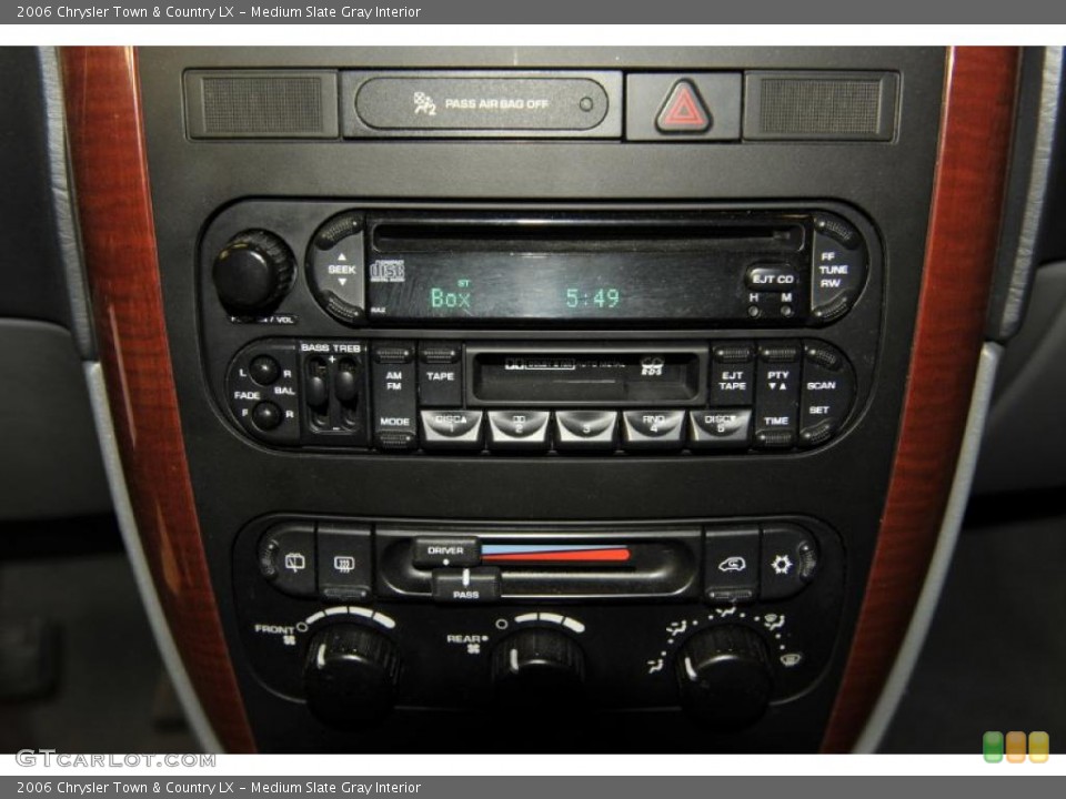 Medium Slate Gray Interior Controls for the 2006 Chrysler Town & Country LX #48782569