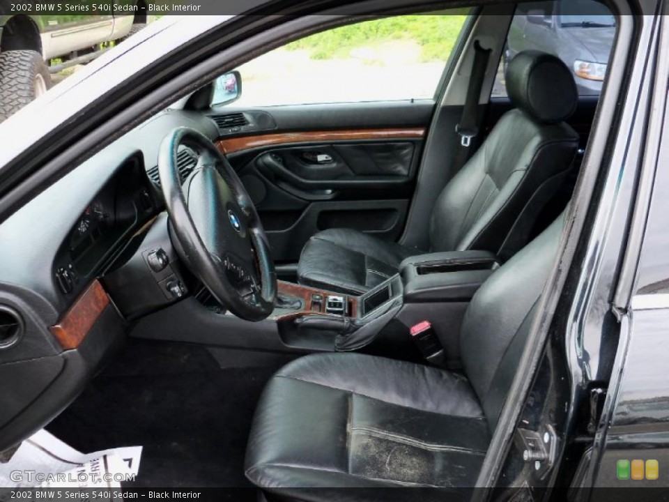 Black Interior Photo for the 2002 BMW 5 Series 540i Sedan #48785308