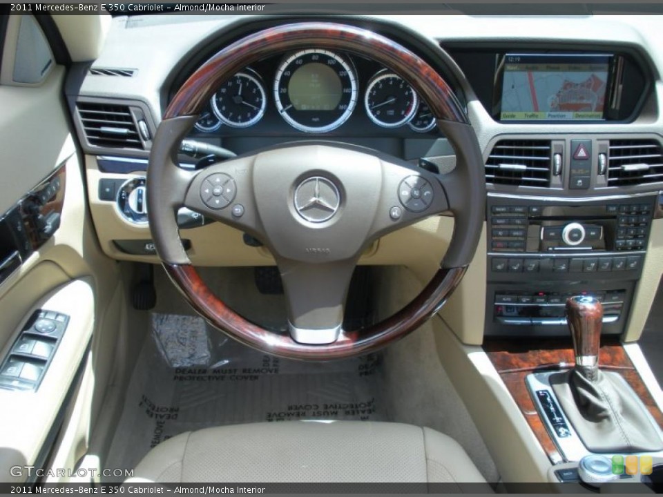 Almond/Mocha Interior Steering Wheel for the 2011 Mercedes-Benz E 350 Cabriolet #48785899