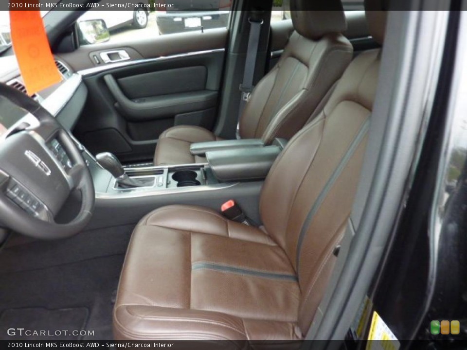 Sienna/Charcoal Interior Photo for the 2010 Lincoln MKS EcoBoost AWD #48786355