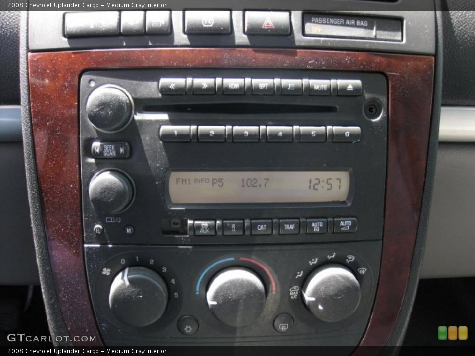 Medium Gray Interior Controls for the 2008 Chevrolet Uplander Cargo #48786594