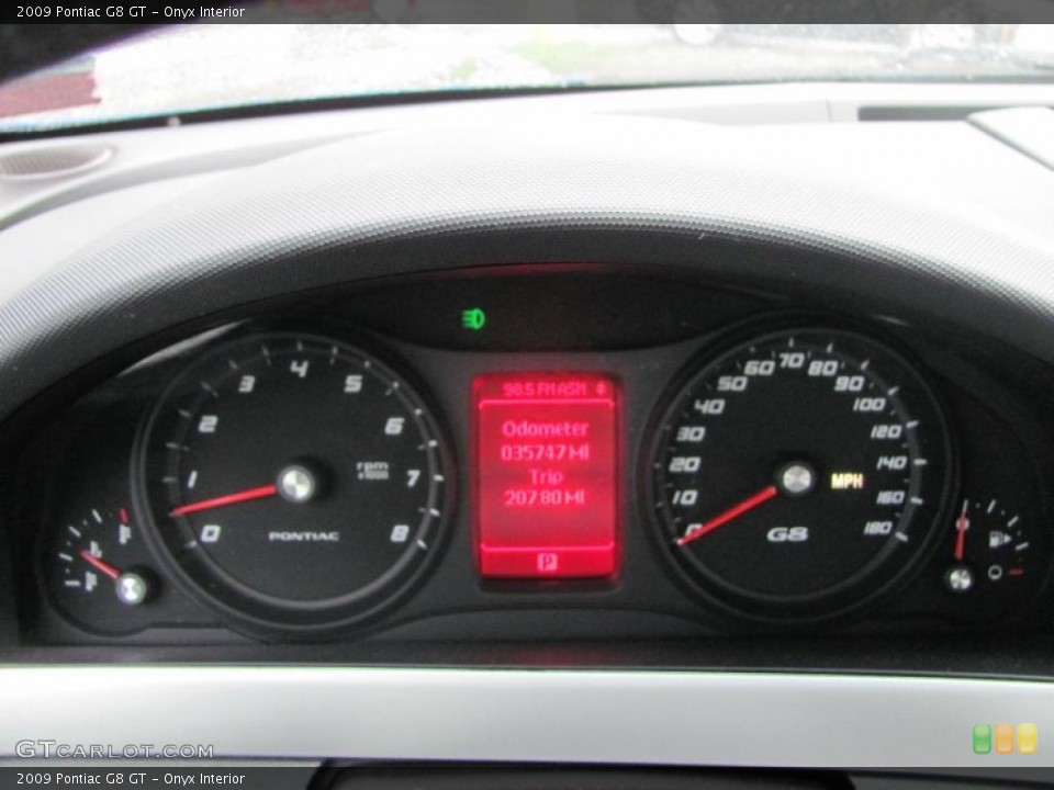 Onyx Interior Gauges for the 2009 Pontiac G8 GT #48788497