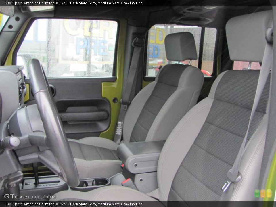 Dark Slate Gray/Medium Slate Gray Interior Photo for the 2007 Jeep Wrangler Unlimited X 4x4 #48788830