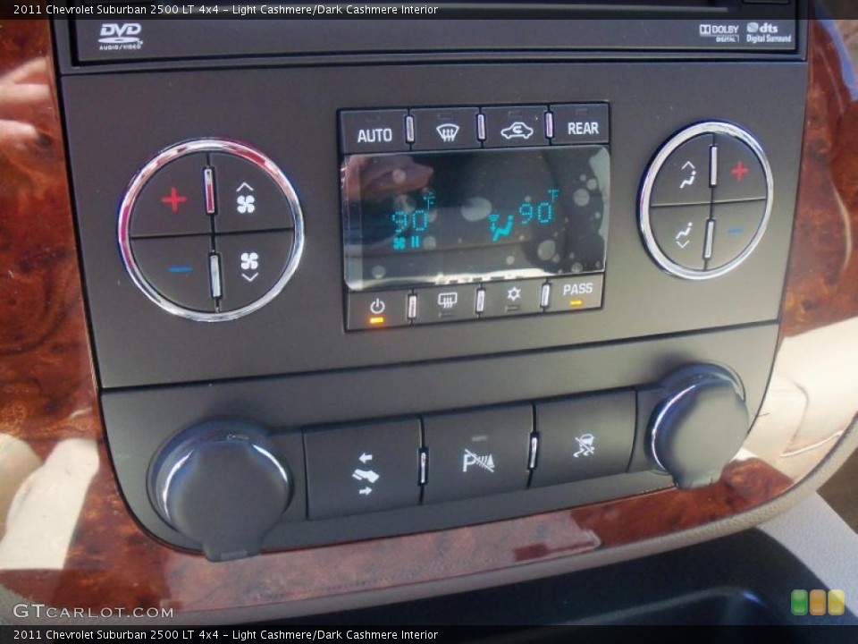 Light Cashmere/Dark Cashmere Interior Controls for the 2011 Chevrolet Suburban 2500 LT 4x4 #48792025