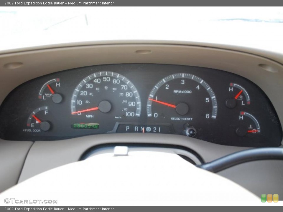 Medium Parchment Interior Gauges for the 2002 Ford Expedition Eddie Bauer #48792070