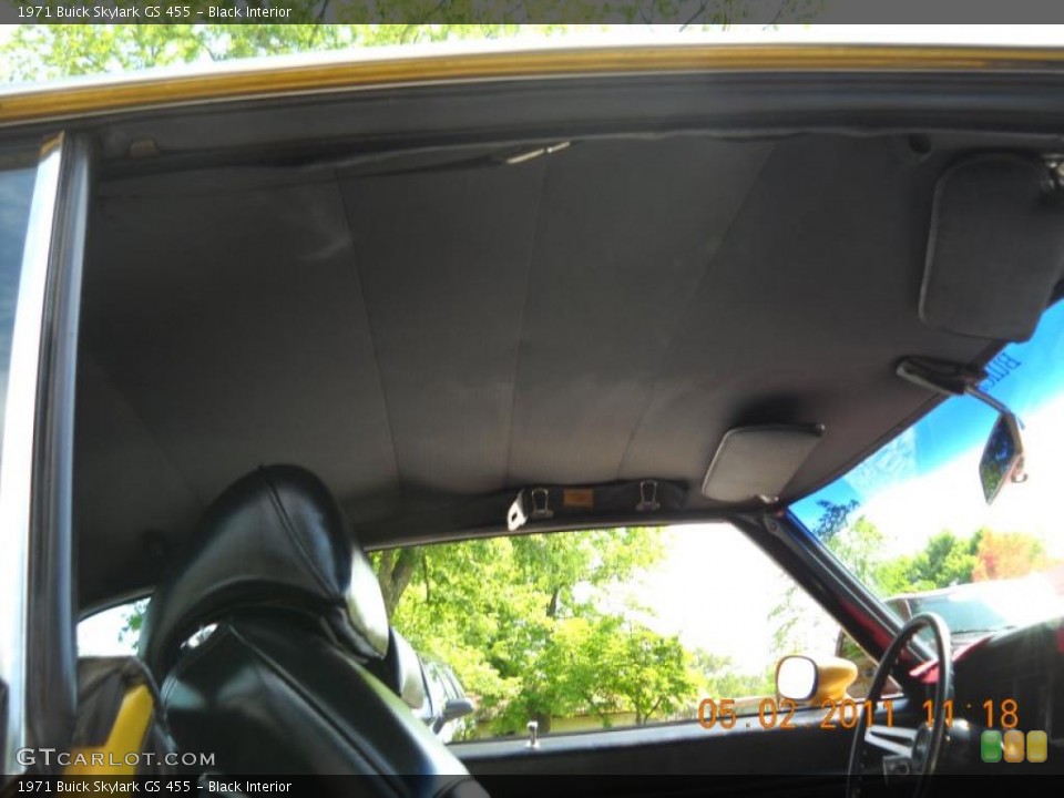 Black Interior Photo for the 1971 Buick Skylark GS 455 #48792556