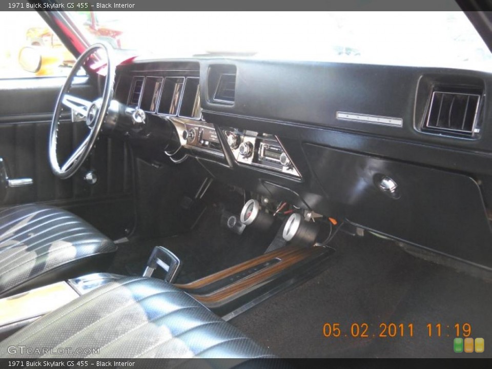 Black Interior Dashboard for the 1971 Buick Skylark GS 455 #48792575