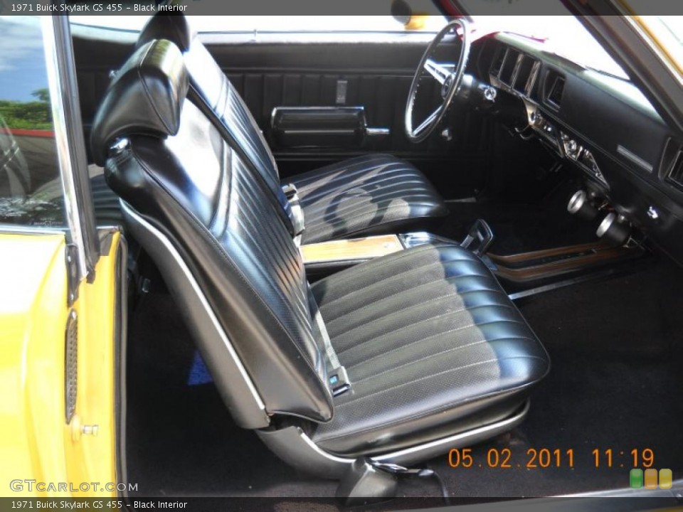 Black Interior Photo for the 1971 Buick Skylark GS 455 #48792590