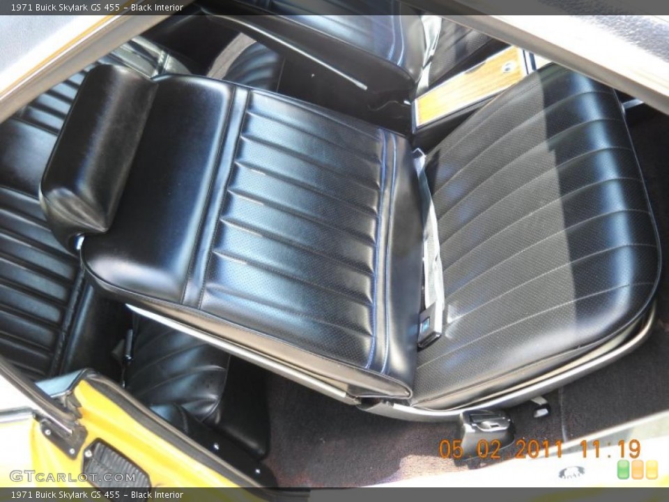 Black Interior Photo for the 1971 Buick Skylark GS 455 #48792610