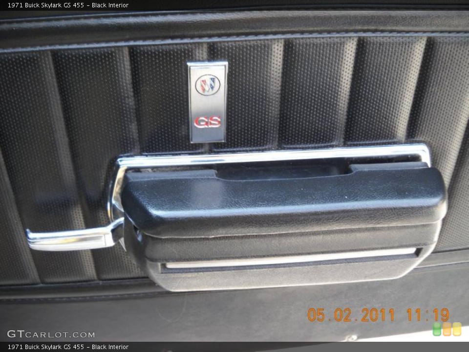 Black Interior Door Panel for the 1971 Buick Skylark GS 455 #48792667