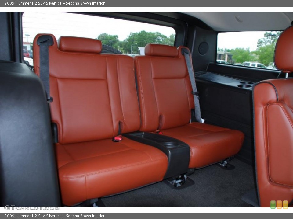 Sedona Brown Interior Photo for the 2009 Hummer H2 SUV Silver Ice #48792883