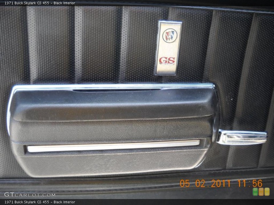 Black Interior Door Panel for the 1971 Buick Skylark GS 455 #48792904