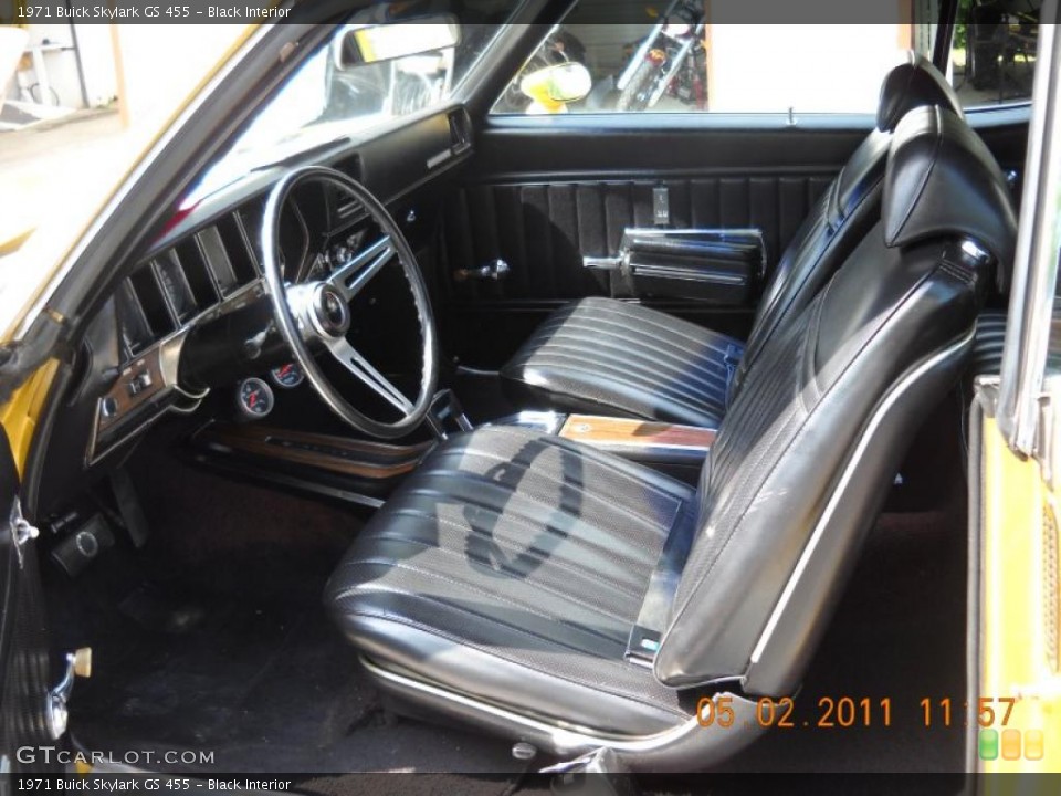 Black Interior Photo for the 1971 Buick Skylark GS 455 #48792952