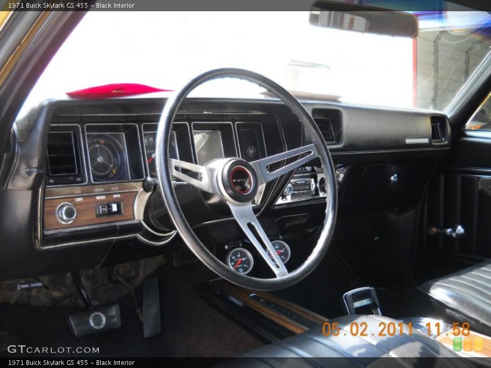 Black Interior Dashboard for the 1971 Buick Skylark GS 455 #48792976