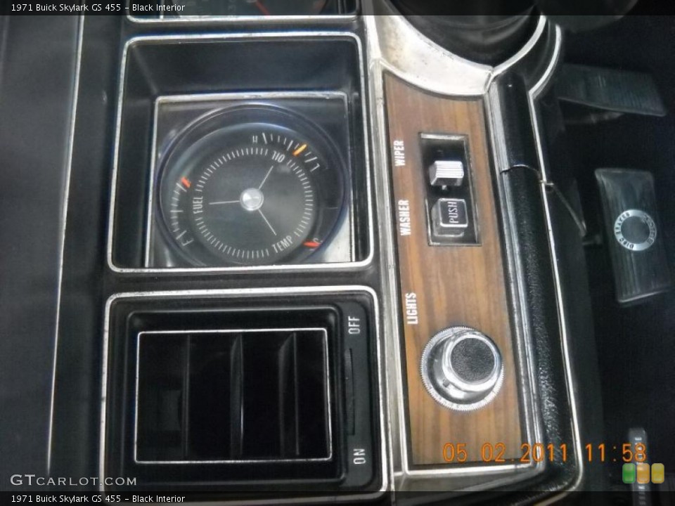 Black Interior Controls for the 1971 Buick Skylark GS 455 #48793033