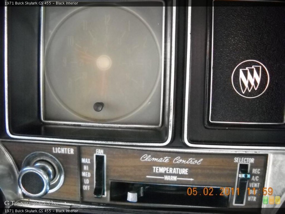 Black Interior Gauges for the 1971 Buick Skylark GS 455 #48793093