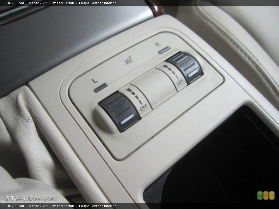 Taupe Leather Interior Controls for the 2007 Subaru Outback 2.5i Limited Sedan #48794588