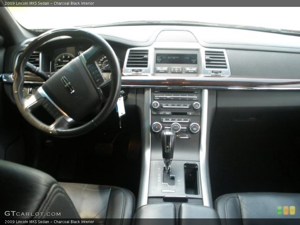 Charcoal Black Interior Dashboard for the 2009 Lincoln MKS Sedan #48795484