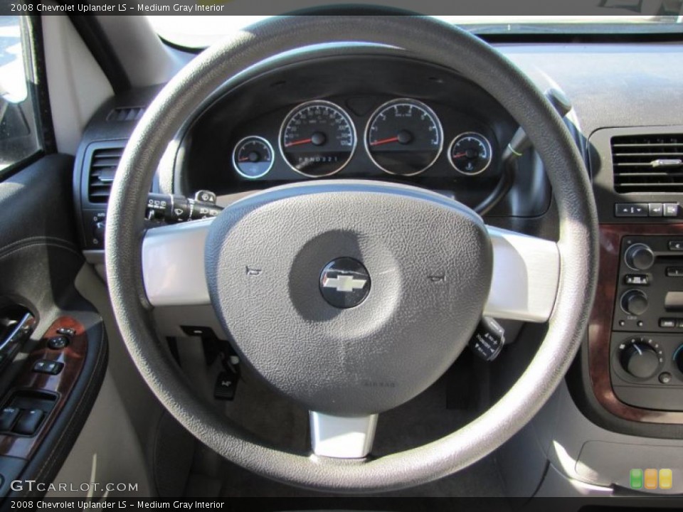 Medium Gray Interior Steering Wheel for the 2008 Chevrolet Uplander LS #48795784