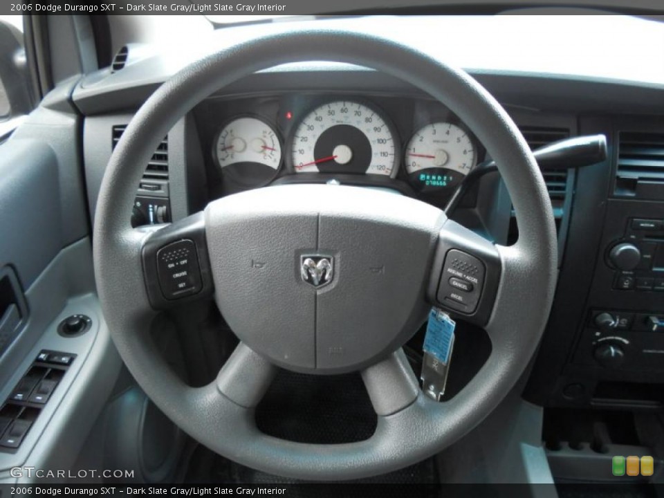 Dark Slate Gray/Light Slate Gray Interior Steering Wheel for the 2006 Dodge Durango SXT #48796324