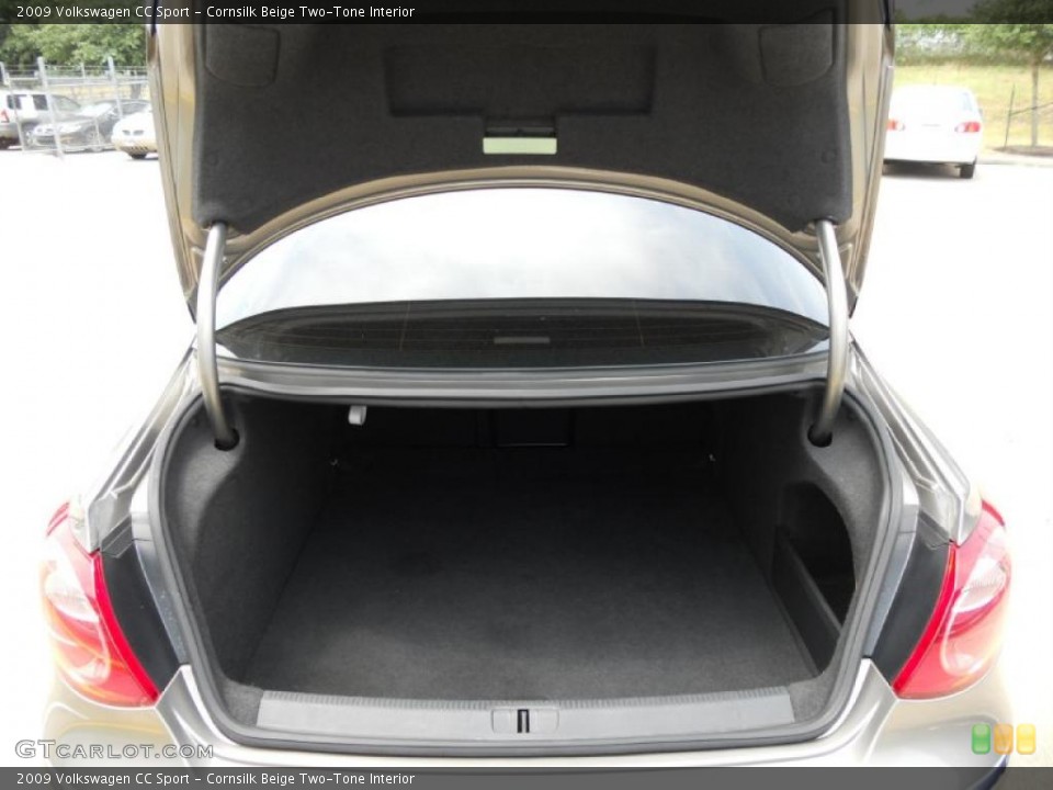 Cornsilk Beige Two-Tone Interior Trunk for the 2009 Volkswagen CC Sport #48796996