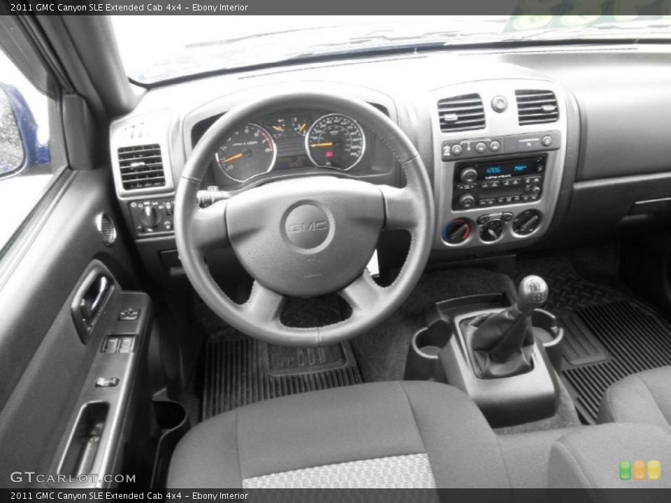 Ebony Interior Photo for the 2011 GMC Canyon SLE Extended Cab 4x4 #48797860