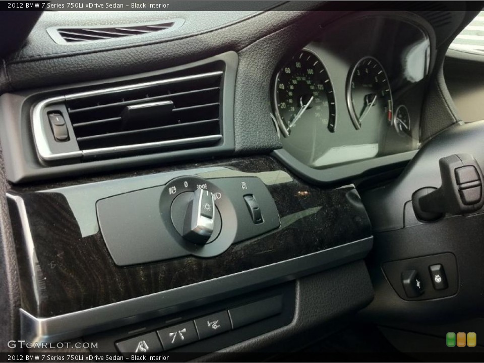 Black Interior Controls for the 2012 BMW 7 Series 750Li xDrive Sedan #48799069