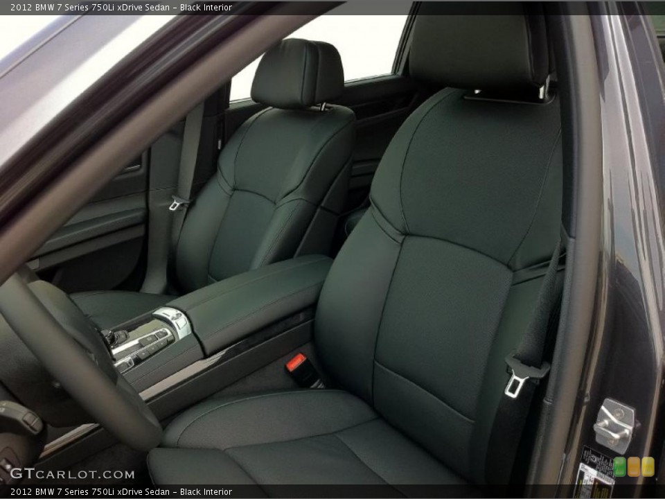 Black Interior Photo for the 2012 BMW 7 Series 750Li xDrive Sedan #48799096