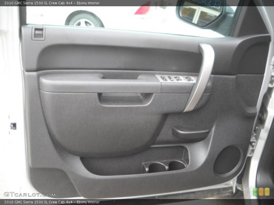 Ebony Interior Door Panel for the 2010 GMC Sierra 1500 SL Crew Cab 4x4 #48801145