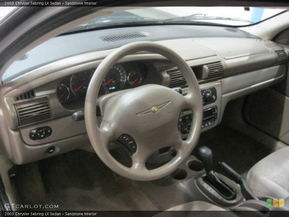 Sandstone Interior Dashboard for the 2003 Chrysler Sebring LX Sedan #48802870