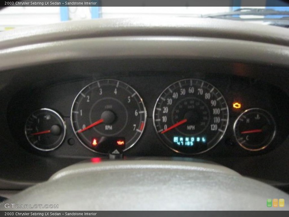 Sandstone Interior Gauges for the 2003 Chrysler Sebring LX Sedan #48802928