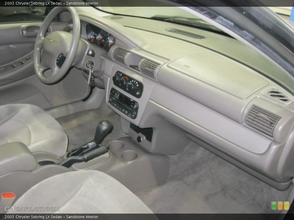 Sandstone Interior Dashboard for the 2003 Chrysler Sebring LX Sedan #48803077